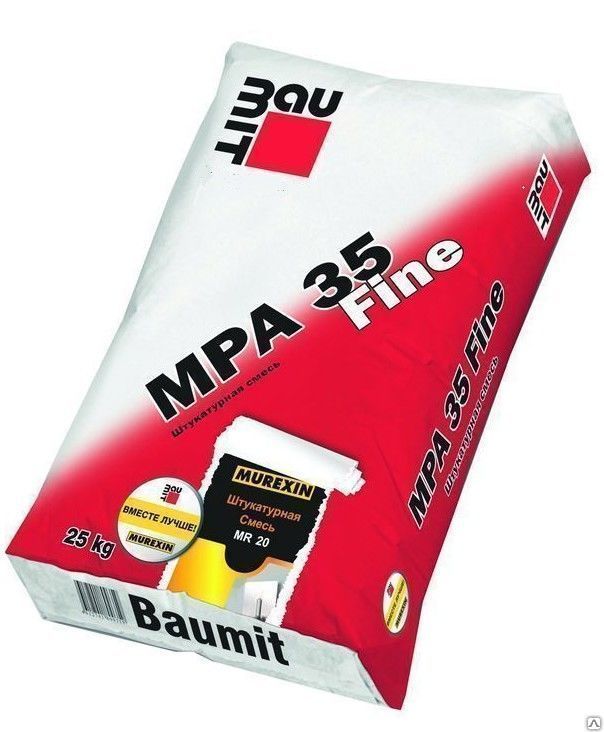 Baumit MPA 35 Fine (Мурексин MR 20 серая) фото